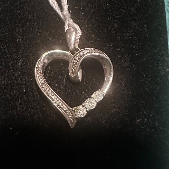 925 Diamonds Heart Pendant